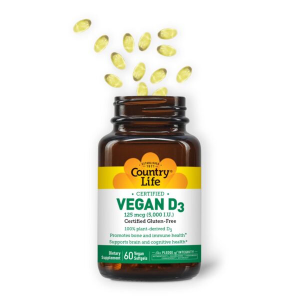 Version 1.0.0 Presentación cápsulas blandas Vitamina D3 Country Life vegana