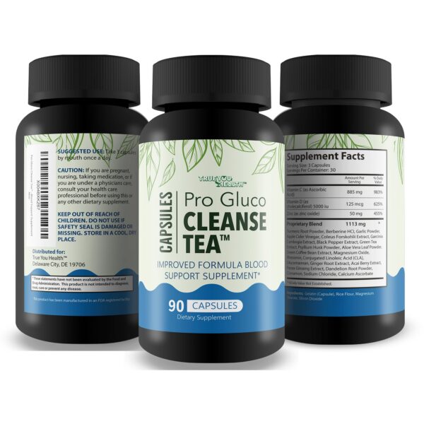 Presentación detallada de cápsulas Pro Gluc para soporte sanguíneo