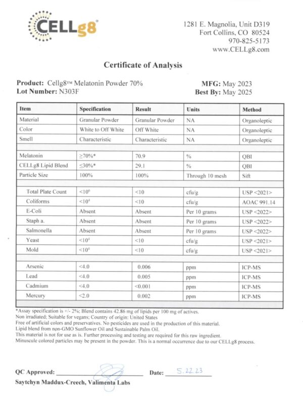 Presentación cápsulas Renue By Science melatonina 90 unidades