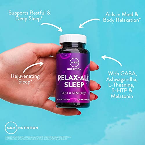 Presentación frontal MRM Relax-All suplemento de sueño