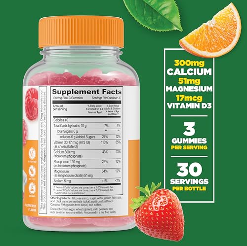 Presentación de gomitas vitamínicas saborizadas para niños