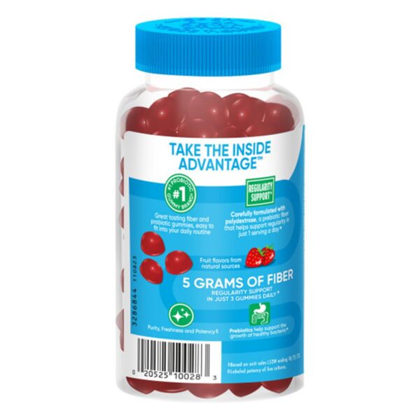 Presentación lateral gomitas Digestive Advantage sabor fresa