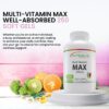 Multivitamínico NutraBulk Multi-Vitamin MAX presentación lateral