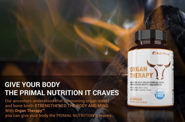 Presentación producto Organ Therapy suplemento de órganos bovinos