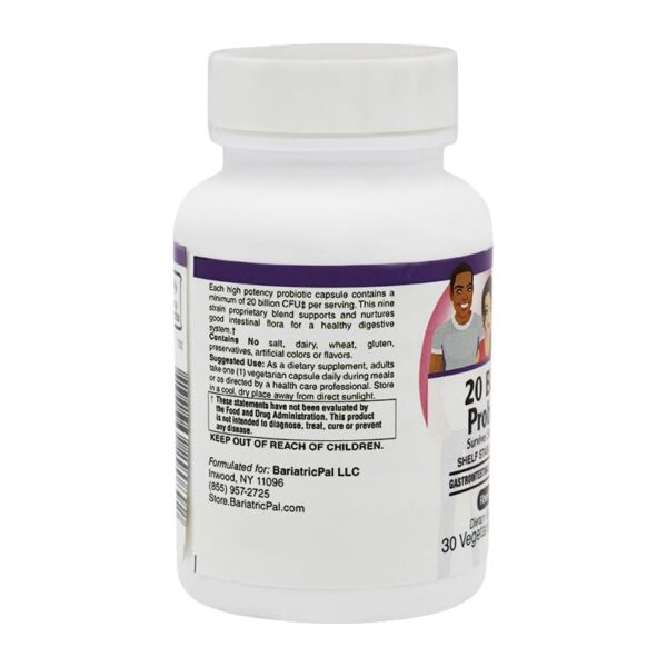 Version 1.0.0 Presentación probiótico BariatricPal 20 mil millones CFU 30 caps