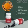 Presentación suplemento Omax HydroCurc 60 cápsulas