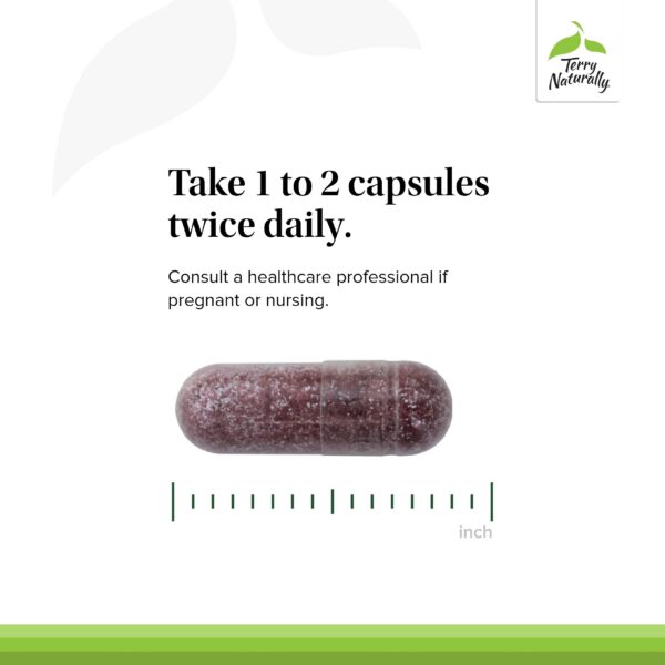 Presentación Terry Naturally cereza ácida cápsulas veganas