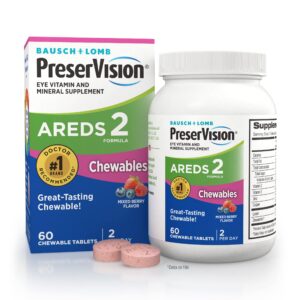 Version 1.0.0 PreserVision AREDS 2 Vitamina para Ojos 60 masticables