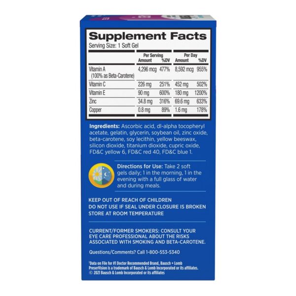 Version 1.0.0 Frasco PreserVision AREDS 120 softgels