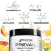 Cucharita de medición y polvo de Prevail Pre Workout
