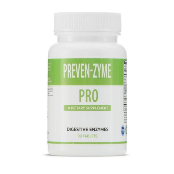 Envase frontal de Prevenzyme Pro Digestive Enzymes