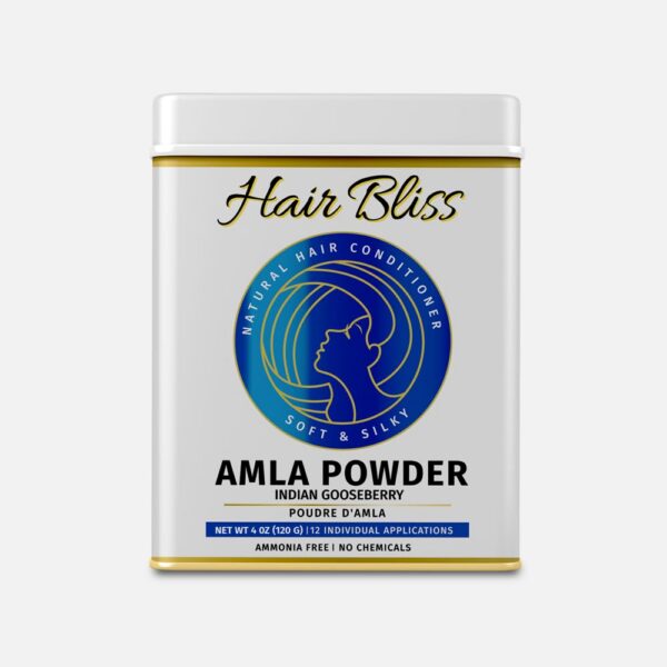 Polvo herbal natural de Amla de Pride Of India en caja metálica sellada