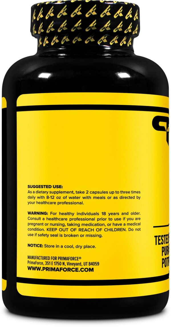 PrimaForce cápsulas sin gluten y sin GMO Yohimbina 2.5 mg