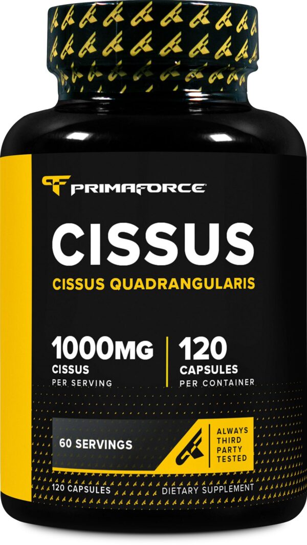 Frasco Primaforce Cissus Quadrangularis 120 cápsulas