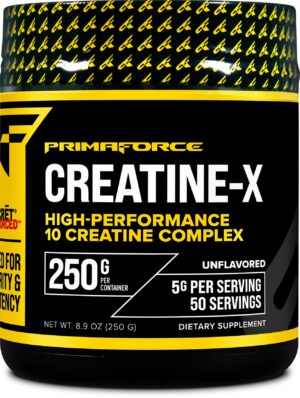 Version 1.0.0 Frente de envase Primaforce Creatine-X 250 g