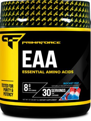 Primaforce EAA Powder frasco y etiqueta