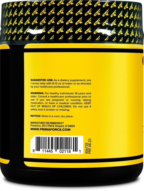 Porciones y complemento PrimaForce L-Arginine