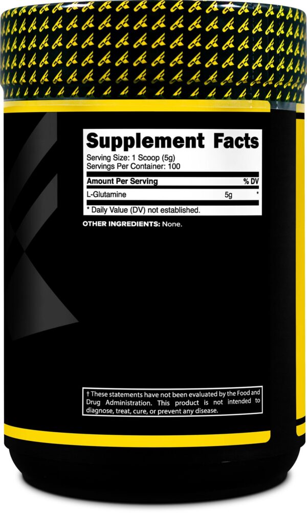 Porciones por frasco de L-Glutamina