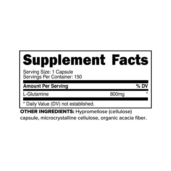 Etiqueta de Primaforce L-Glutamine