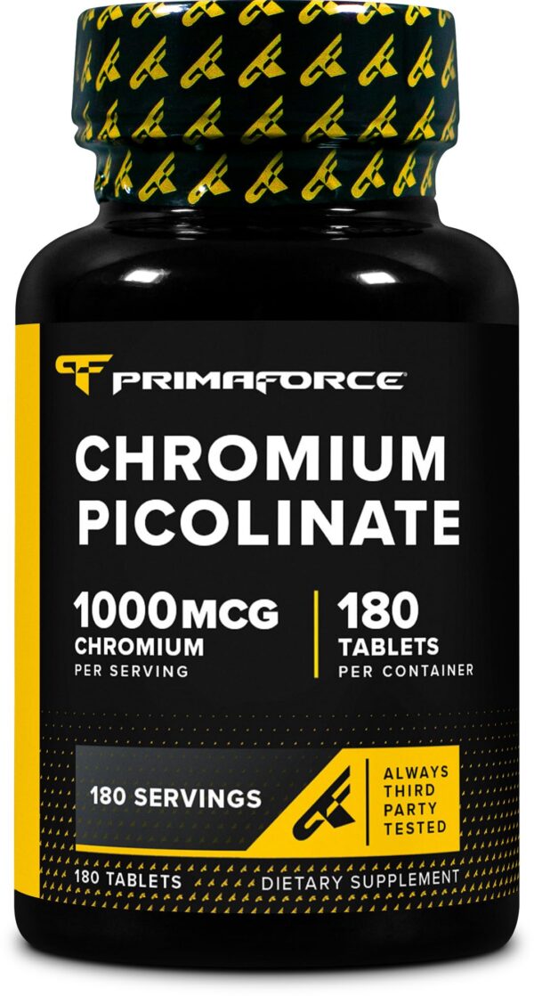 Frasco de Primaforce Picolinato de Cromo 1000 mcg