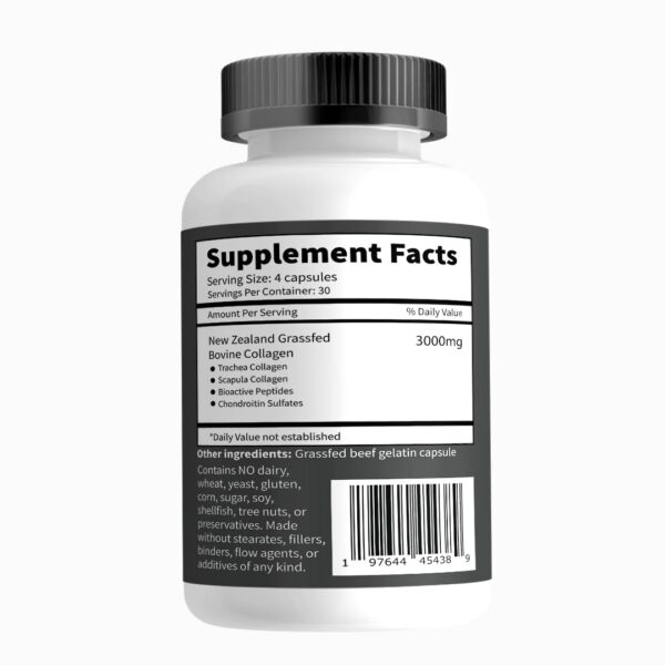 Etiqueta lateral con información del producto Primal Being