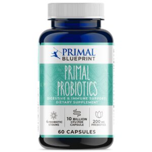 Primal Blueprint probióticos para salud digestiva 60 cápsulas