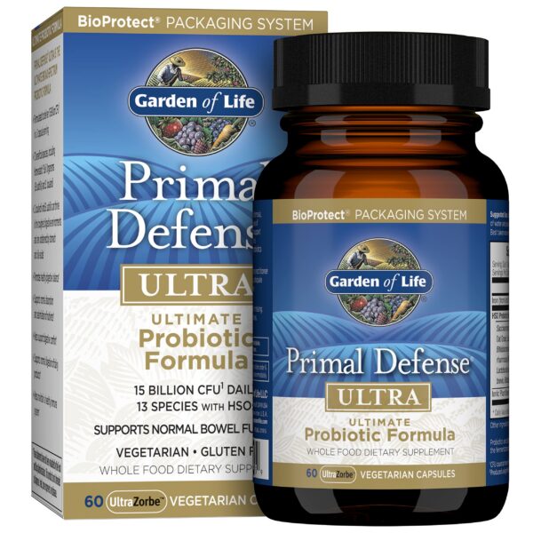Suplemento probiótico Primal Defense Ultra cápsulas salud digestiva