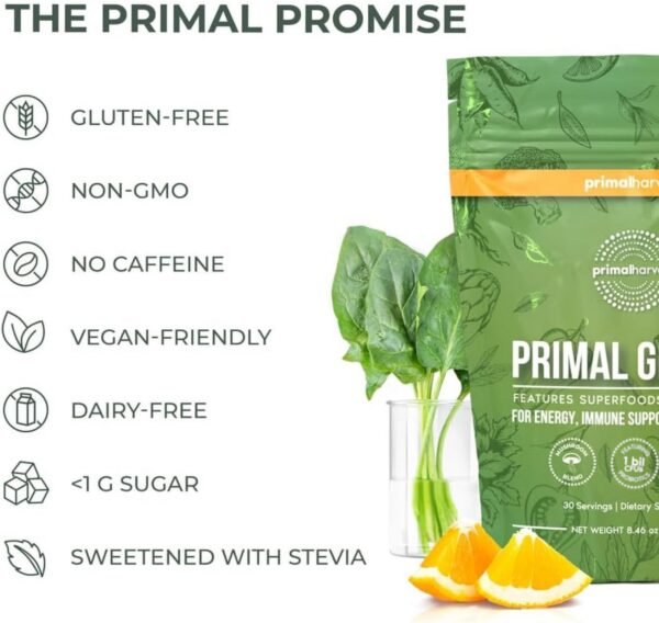 Version 1.0.0 Primal Greens con adaptógenos ashwagandha y reishi