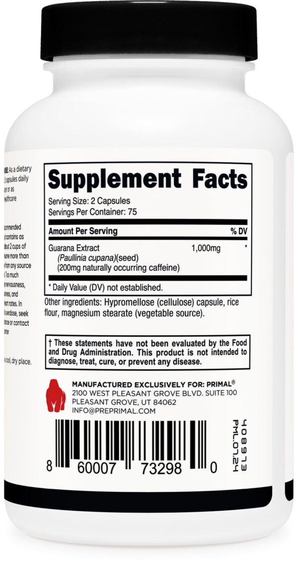 Primal Guaraná suplemento energético con antioxidantes