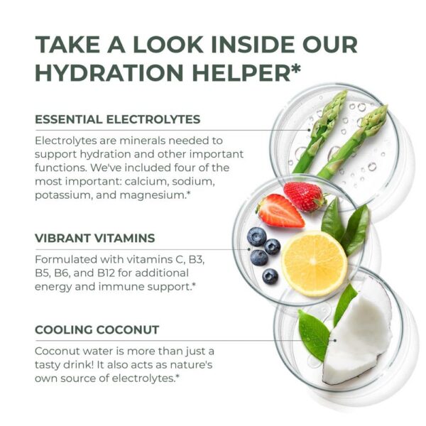 Resumen de beneficios en etiqueta