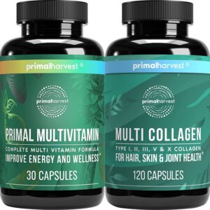 Frente del envase Primal Harvest Multivitamínico y Colágeno