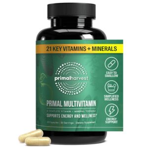 Primal Harvest multivitamínico para hombres y mujeres 21 nutrientes