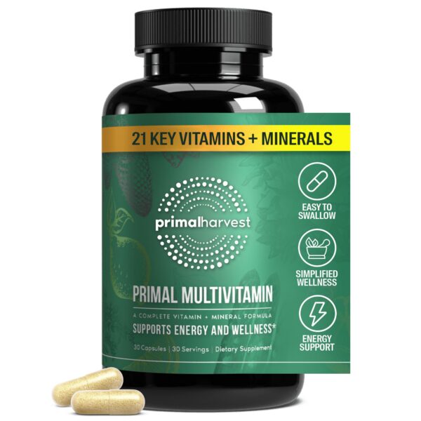 Primal Harvest multivitamínico para hombres y mujeres 21 nutrientes