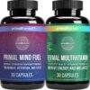 Primal Harvest multivitamínico y Mind Fuel suplemento paquete