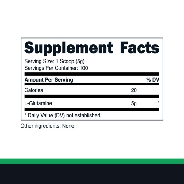 Etiqueta Primal L-Glutamina sin sabor