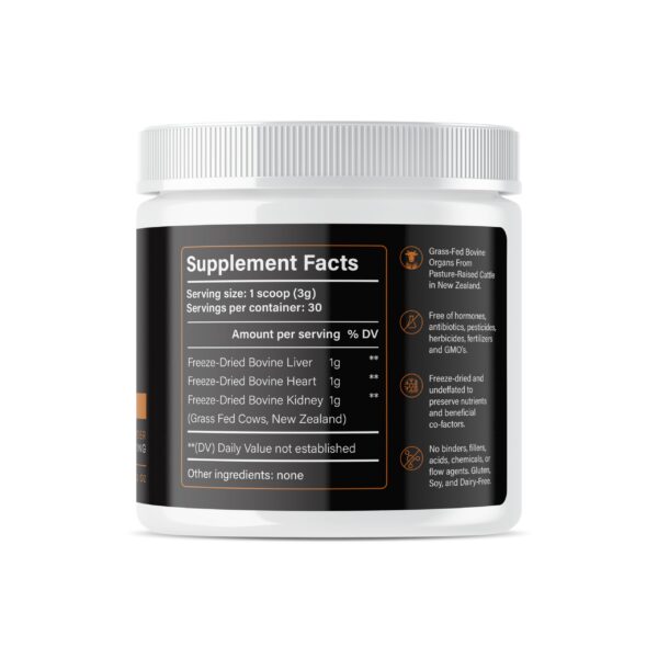 Version 1.0.0 Detalle de la etiqueta con hígado, corazón y riñón de res