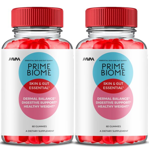 Prime Biome gomitas apoyo piel e intestino vitaminas B12 B6