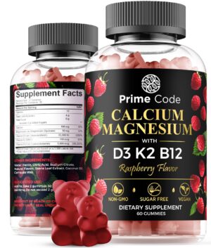 Frente del envase Prime Code Calcium Gummies 5 en 1
