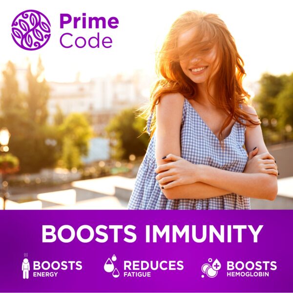 Frasco de Prime Code Calcium Gummies 5 en 1 en estante