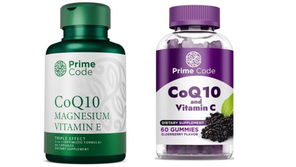 Frasco de Prime Code CoQ10 gomitas