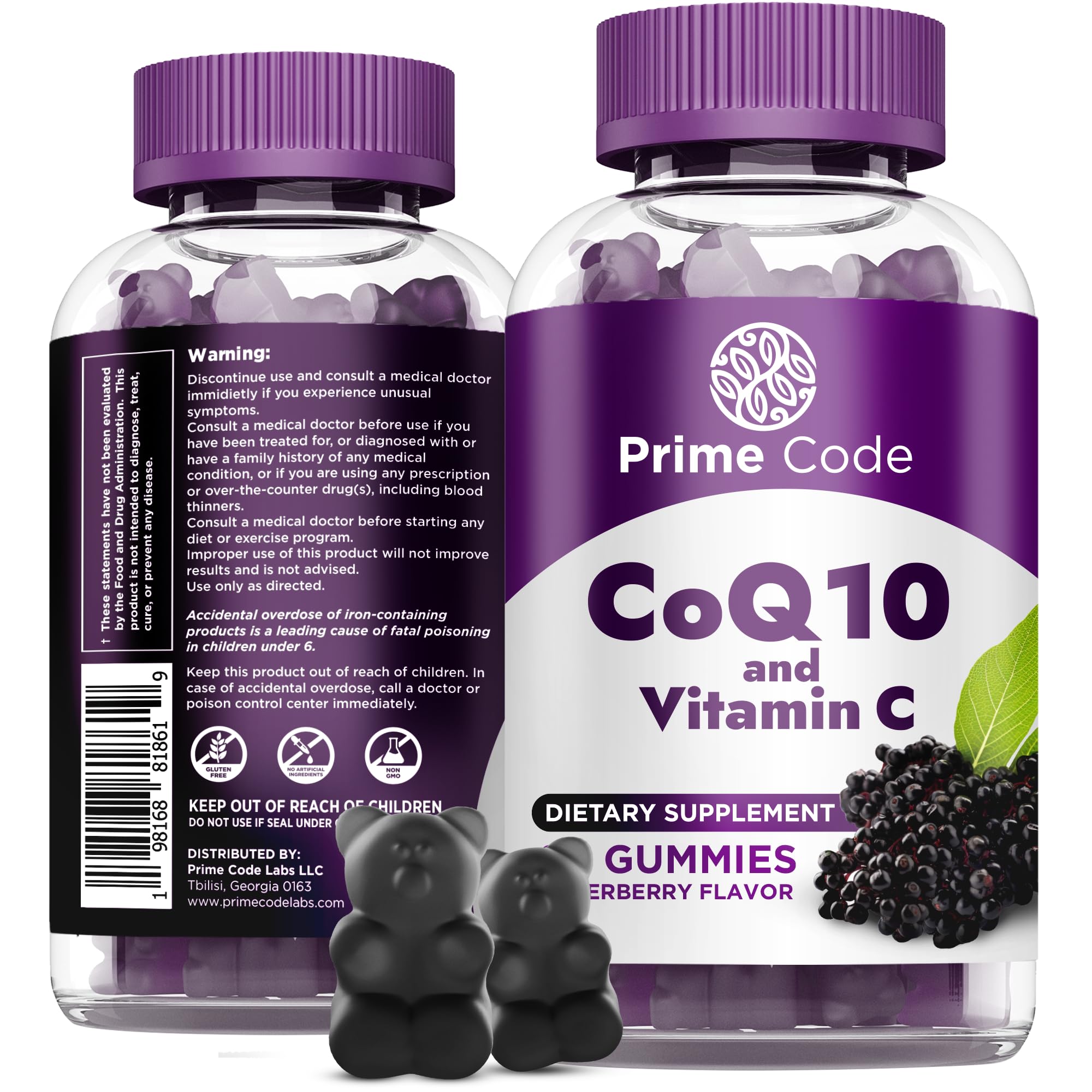 Prime Code CoQ10, 200 mg and Vitamin C, 250 mg