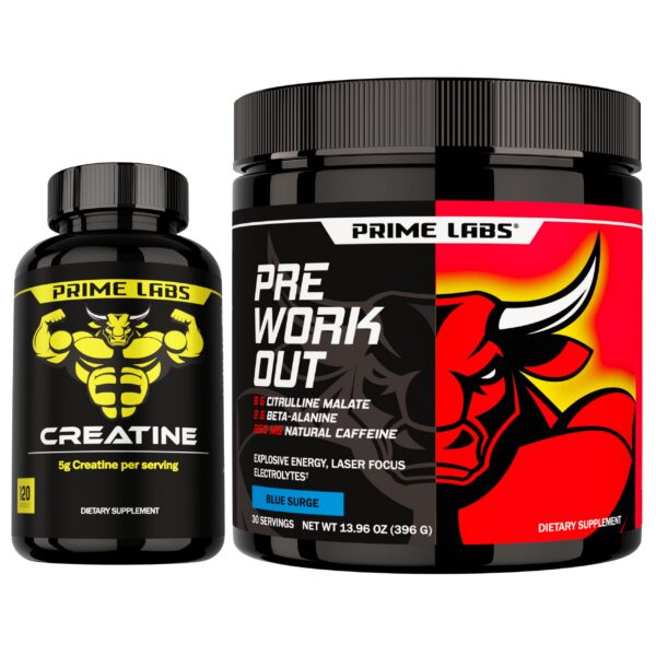Frente del envase Prime Labs Creatine Monohidrato cápsulas