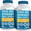 Frasco PrimeMD Omega-3 con sabor limón
