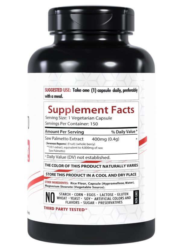Version 1.0.0 Primer plano cápsulas extracto de serenoa repens Healthfare
