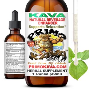 PRIMO KAVA gotas extracto kava soluble agua botella 1oz