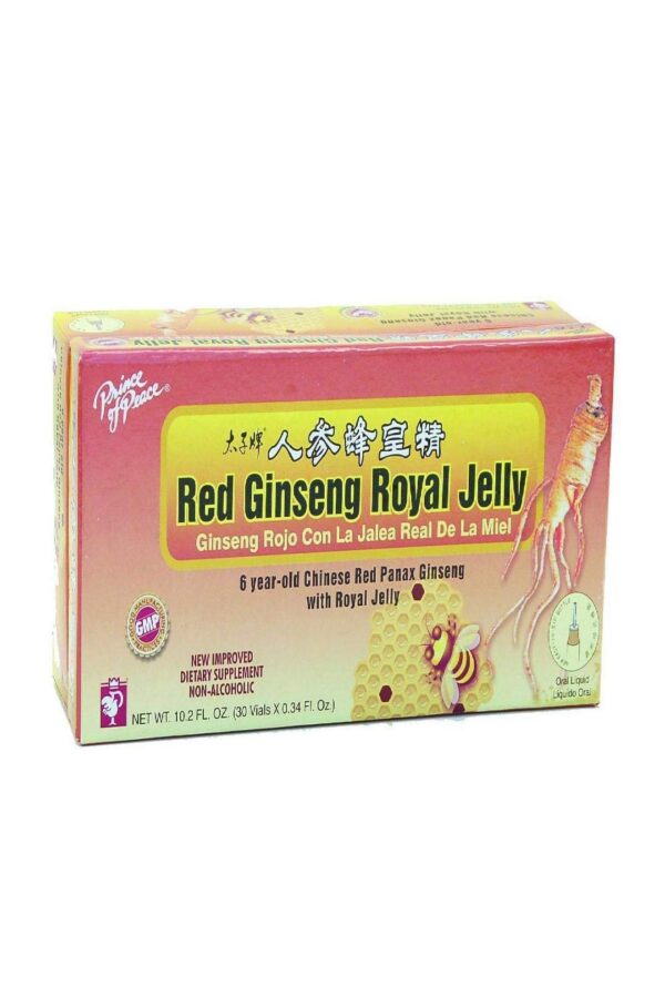 Prince of Peace Ginseng Rojo con Jalea Real suplemento herbal 30 unidades