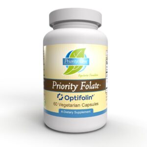 Priority Folate 60 cápsulas con Optifolin+