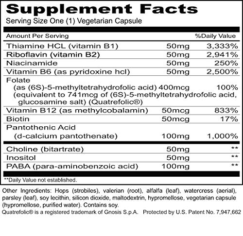 Priority One cápsulas complejo B close up