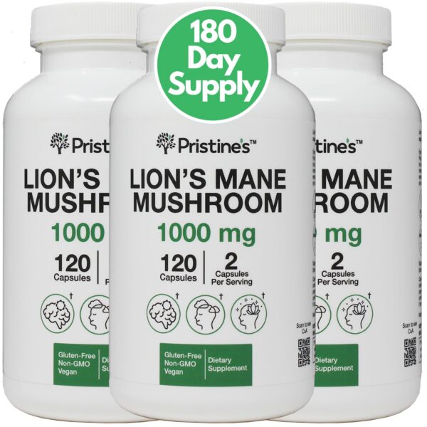 PRISTINE'S Melena de León Suplemento 1000mg