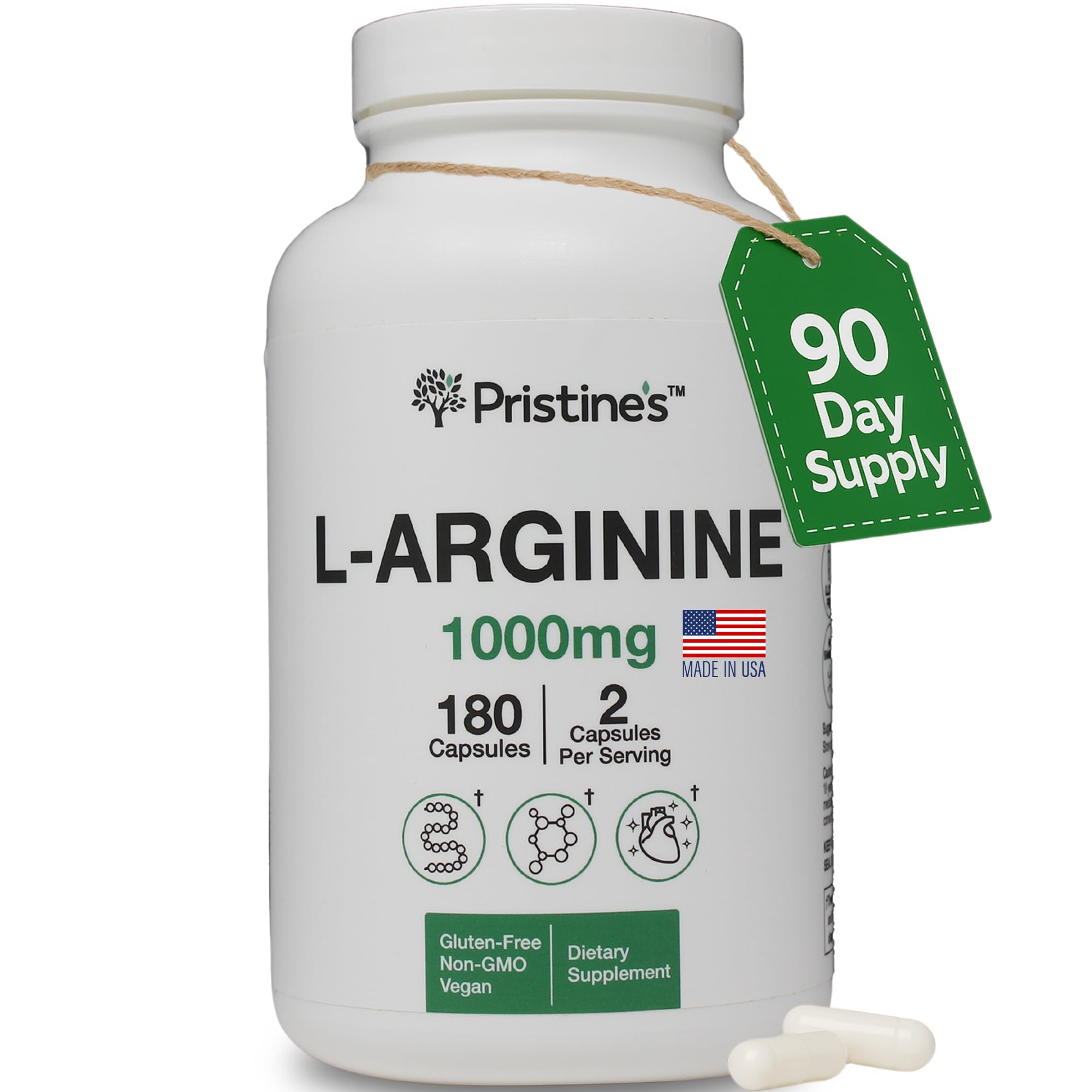 PRISTINE'S L-Arginine, 1000 mg